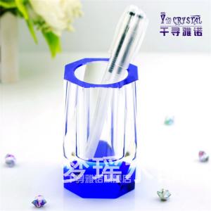 水晶筆筒三件套